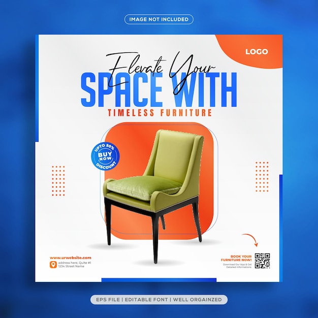 Furniture Sale Social Media Instagram Post Template