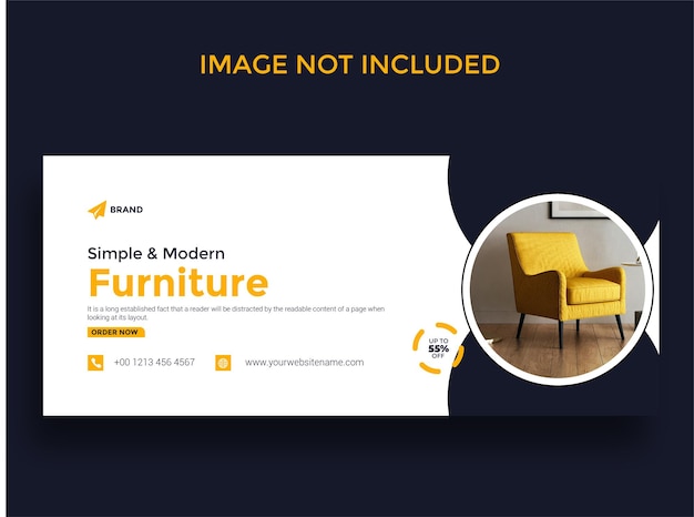 Furniture sale social media and instagram post template