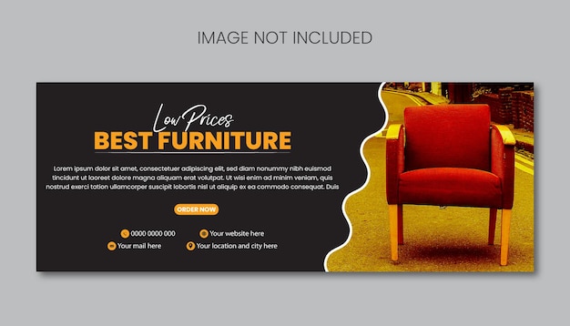 Furniture sale social media post template