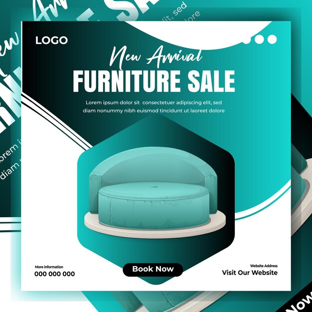 furniture sale template design