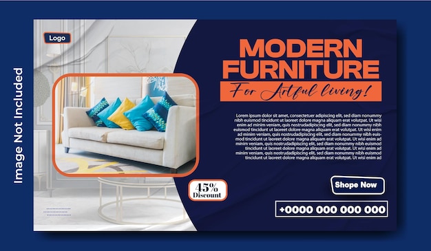 furniture sale web banner design