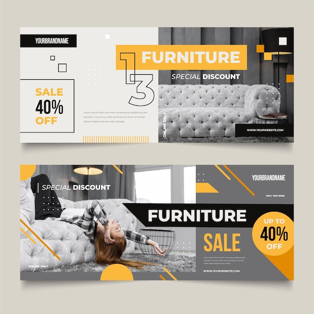 Furniture sales banners pack