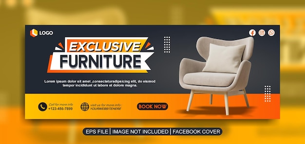 furniture social media post template