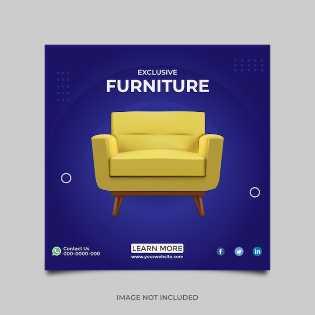 Furniture Social Media Post Template