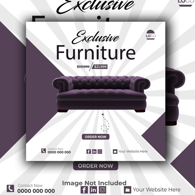 furniture social media post