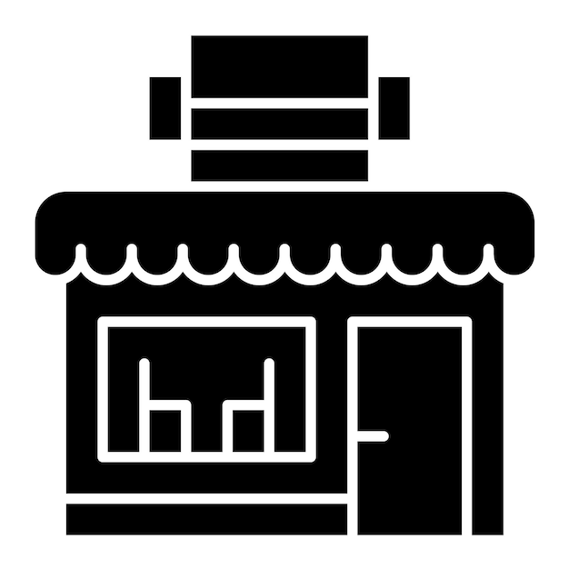 Furniture Store Vector Illustration Style