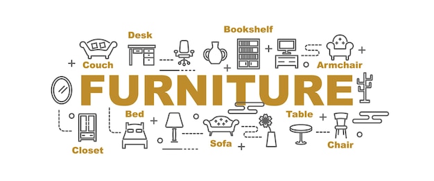 furniture vector banner