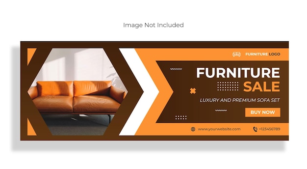 Furniture web banner or social media banner