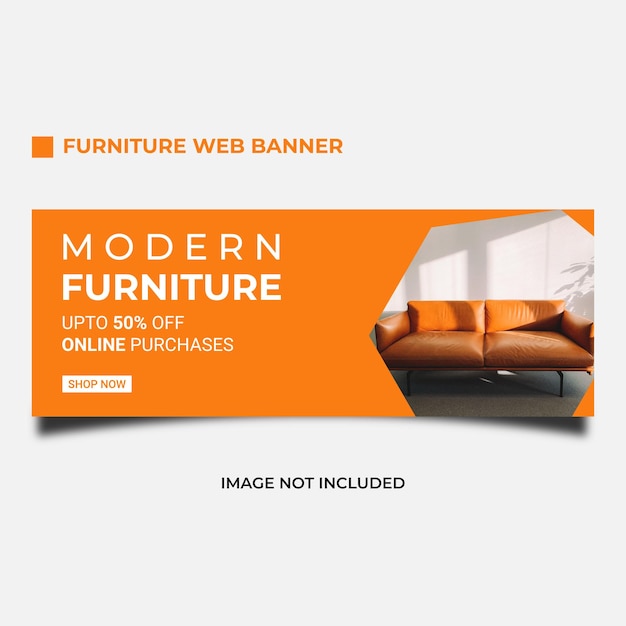 Furniture web banner template