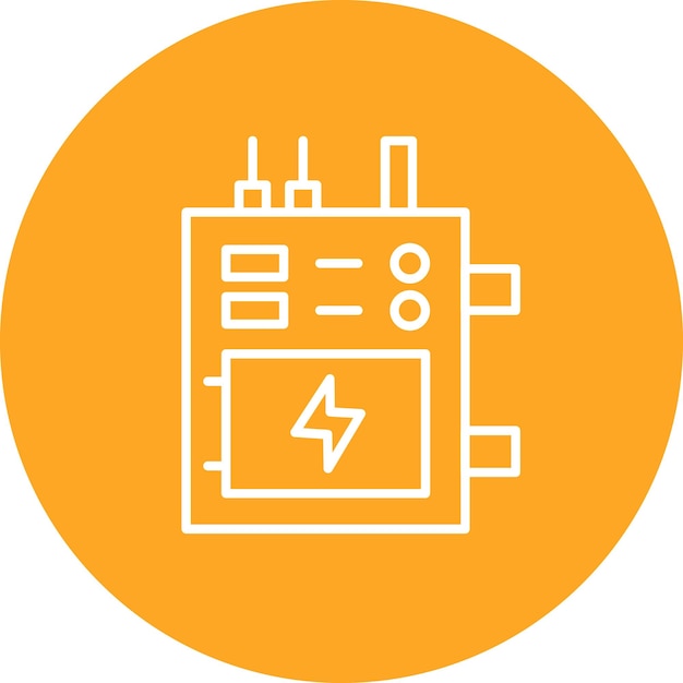 Fuse Box icoon vector afbeelding Kan worden gebruikt voor Electrician Tools