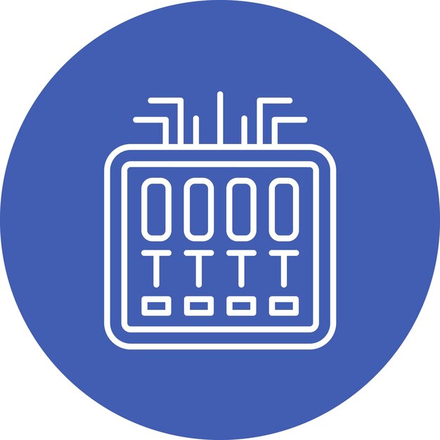 Fuse Box Vector Illustratie Stijl