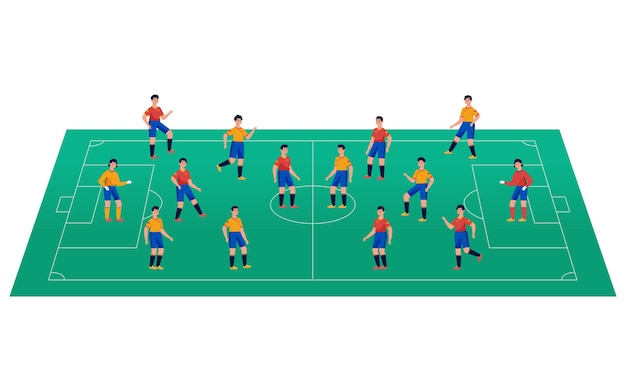 選手とのフットサル場