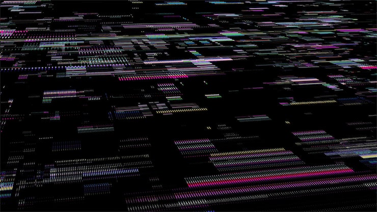 Vector future digital cyberspace sorting and analysis digital data vector technology matrix algorithm security storage data