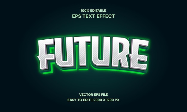 Future editable RGB and neon text effect