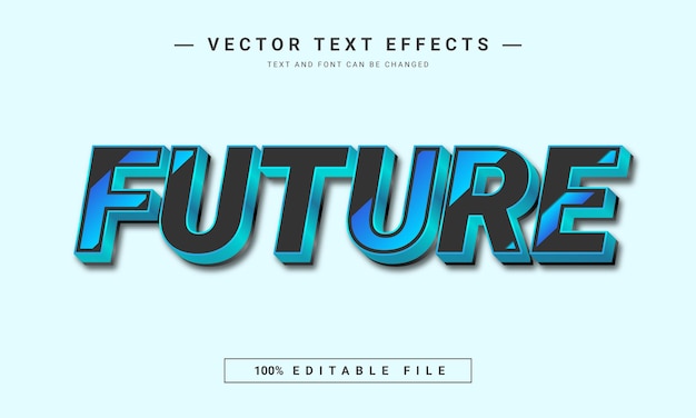 Future editable text effect