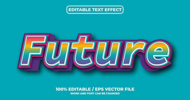 Future editable text effect