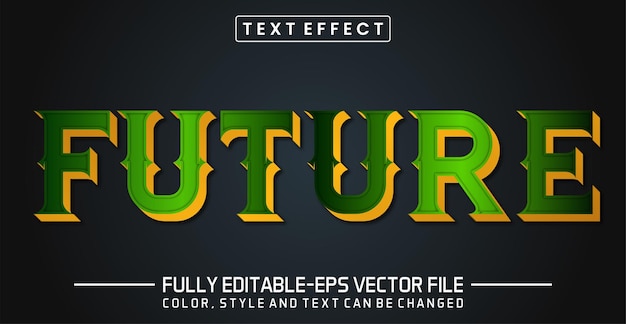 Future Editable text style effect