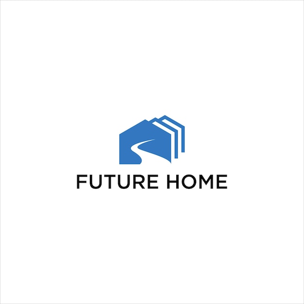 future next home real estate next way house vector design