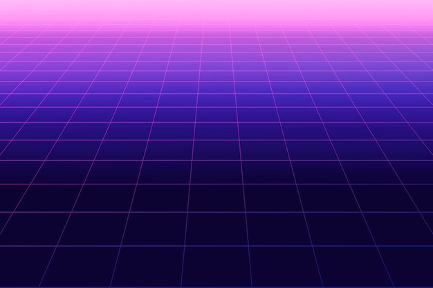 Future retro line background of the 80s. Vector futuristic synth retro wave illustration in 1980s posters style.