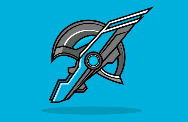 future superhero helmet animated vector