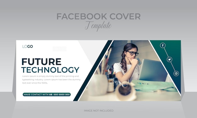 Vector future technology gadget sale sociale media webbanner ontwerpsjabloon voor pagina- of groepspromotie