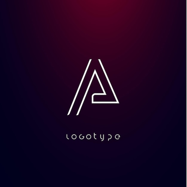 Premium Vector | Futurism style letter a minimalist type for modern ...