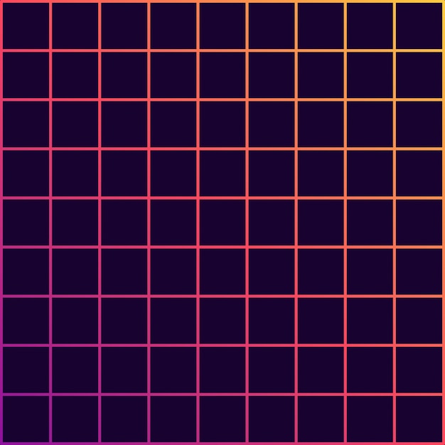 Futuristic Abstract Background of Retro 80s 90s Style Glitch Effect Geometric Neon Grid Pattern