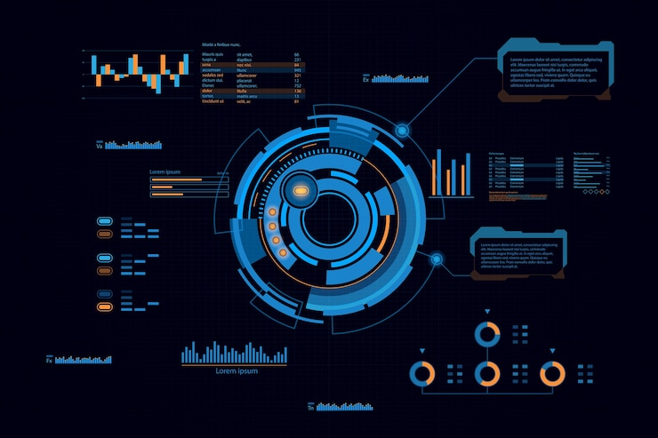 Vector futuristic abstract background