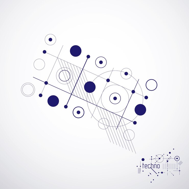 Vector futuristic abstract vector technology background. mechanical engineering wallpaper.