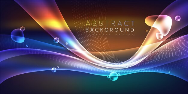 Vector futuristic art background