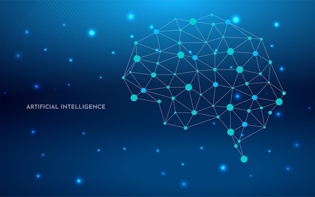 未来の人工知能の概念設計の背景のベクトル