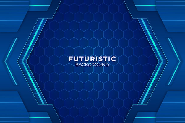 Sfondo futuristico blu