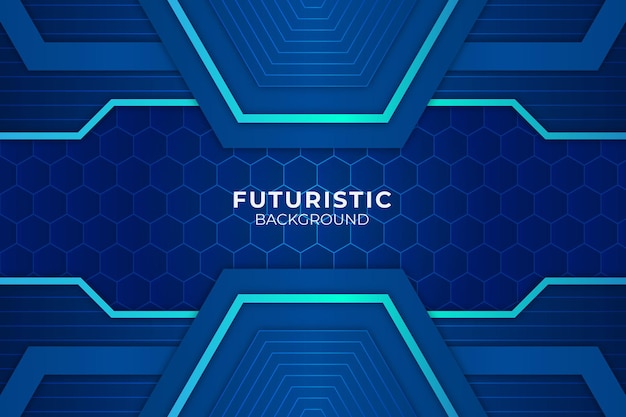 Futuristic Background Blue