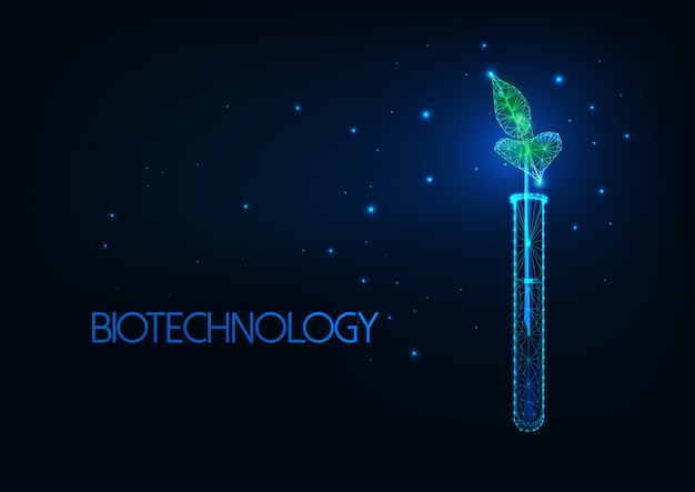 Futuristic biotechnology background
