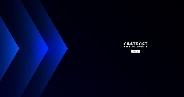 Futuristic blue background with abstract square shape arrow dynamic and sport banner concept