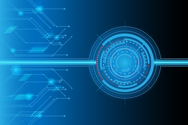 информация о фоновой информации технологии футуристической схемы