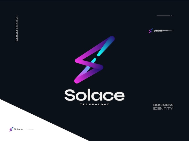 Futuristic and Colorful Letter S Logo Design with Liquid Style Suitable for Business and Technology Logo