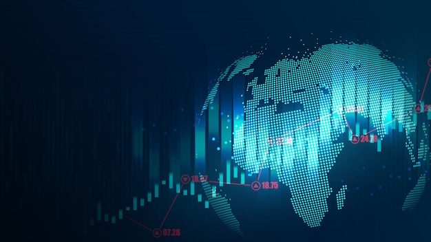 Concetto futuristico di globale