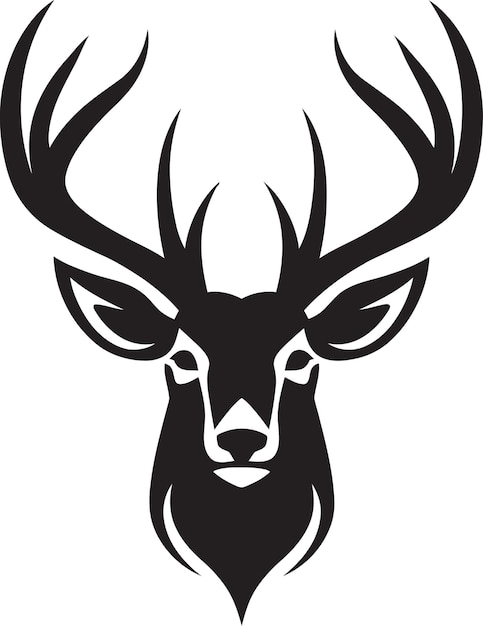 現代的なブランド表現のための未来的な鹿のロゴコンセプト