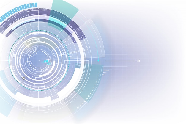 Футуристический цифровой кибер-технологии фон