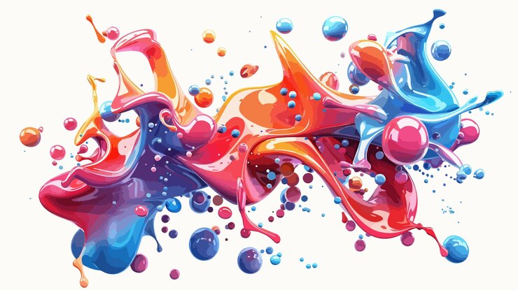 Vector futuristic digital technology abstract art