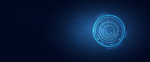 Premium Vector | Futuristic digital transformation