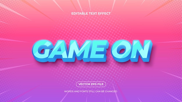 Futuristic Game On Aqua Blue Editable Text Effect