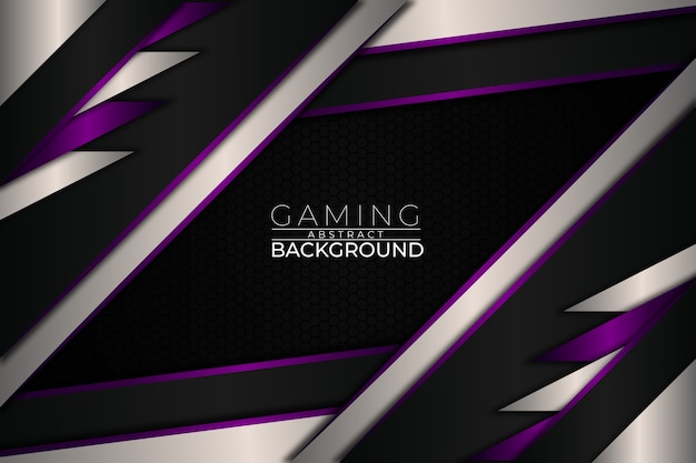 Futuristic gaming background purple style