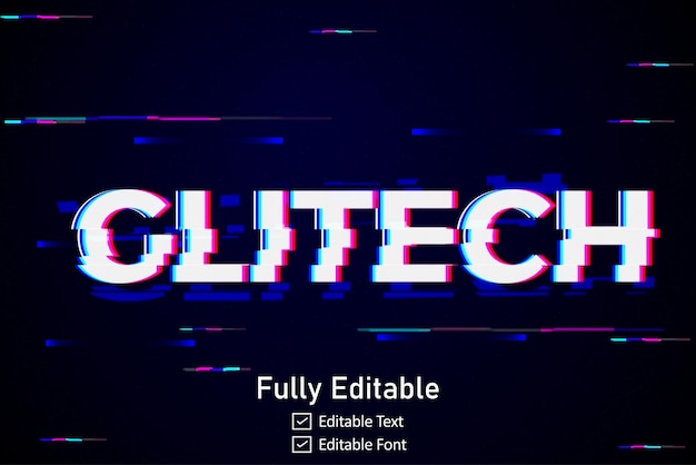 フューチュリスティック・グリッチ・テキスト・エフェクト (Futuristic Glitch Text Effect) はビデオゲームのテキストに使用される編集可能なサイバーパンクのグリッチテキスト効果である
