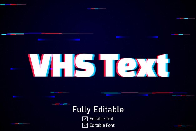 Vector futuristic glitch text effect for video game text for editable cyberpunk glitch text effect