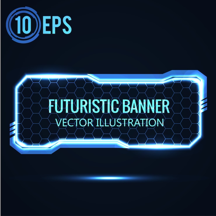 Vector futuristic glowing background vector illustration