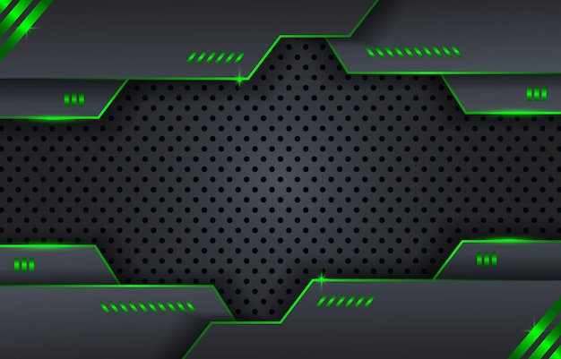 Futuristic green background design