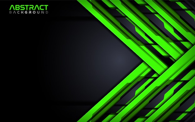 Futuristic green modern tech abstract background design template.