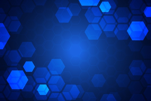 Futuristic hexagonal background